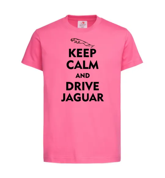 Детская футболка Drive Jaguar Ярко-розовый фото