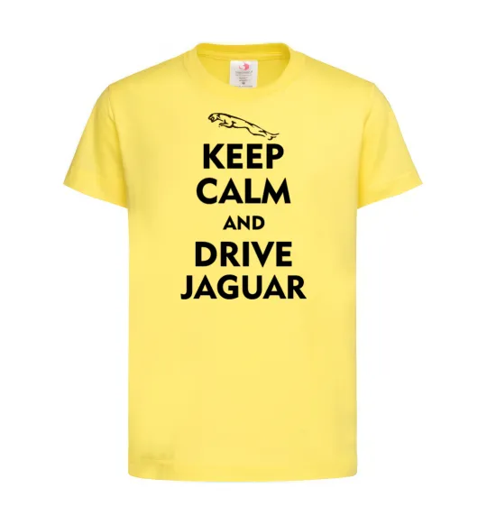 Детская футболка Drive Jaguar Лимонный фото