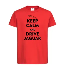 Детская футболка Drive Jaguar Красный фото