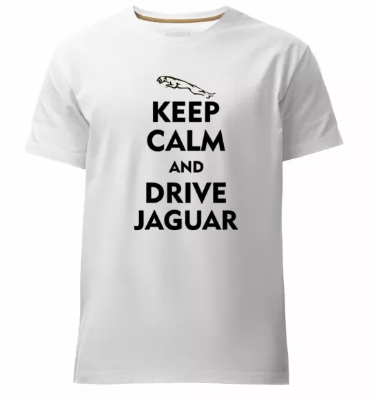 Мужская премиум футболка Drive Jaguar Белый фото