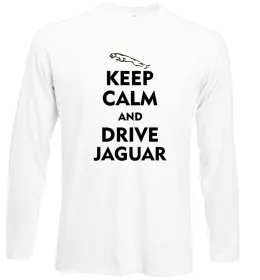 Лонгслив Jaguar значок Белый фото