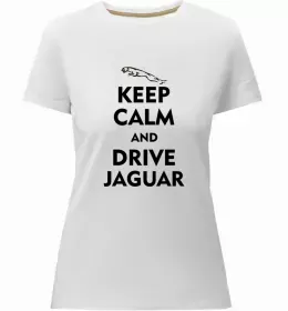 Женская премиум футболка I <3 Jaguar Черный фото