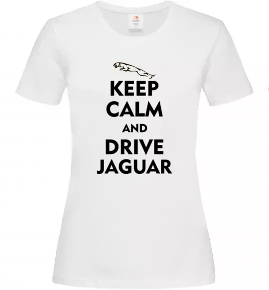 Женская футболка Drive Jaguar Белый фото