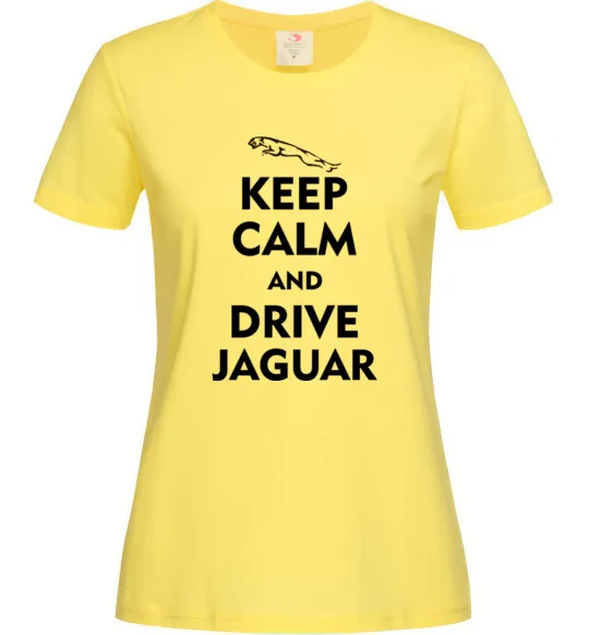 Женская футболка Drive Jaguar Лимонный фото