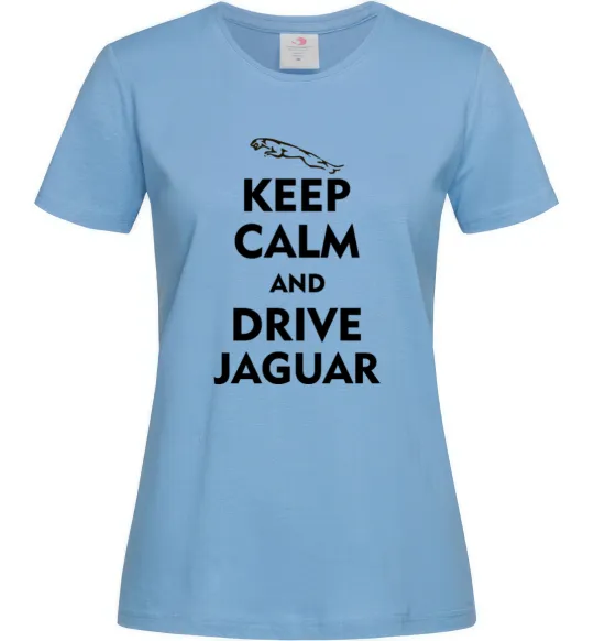 Женская футболка Drive Jaguar Голубой фото