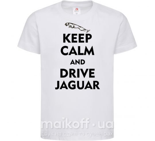 Дитяча футболка Drive Jaguar Білий фото