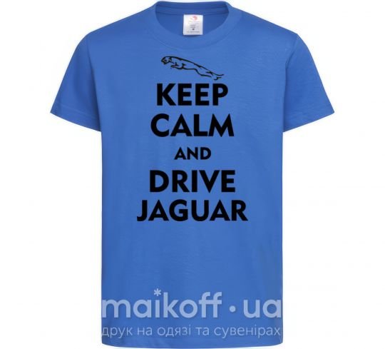 Дитяча футболка Drive Jaguar Яскраво-синій фото