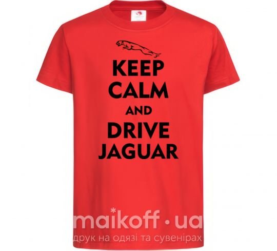 Дитяча футболка Drive Jaguar Червоний фото