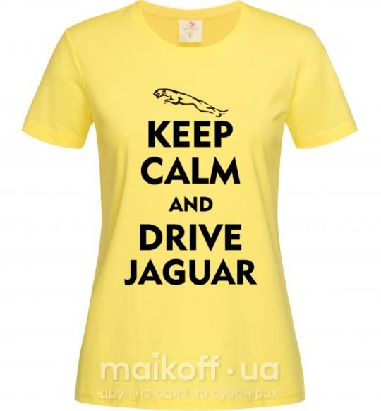Женская футболка Drive Jaguar Лимонный фото