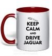 Чашка з кольоровою ручкою Drive Jaguar Червоний фото