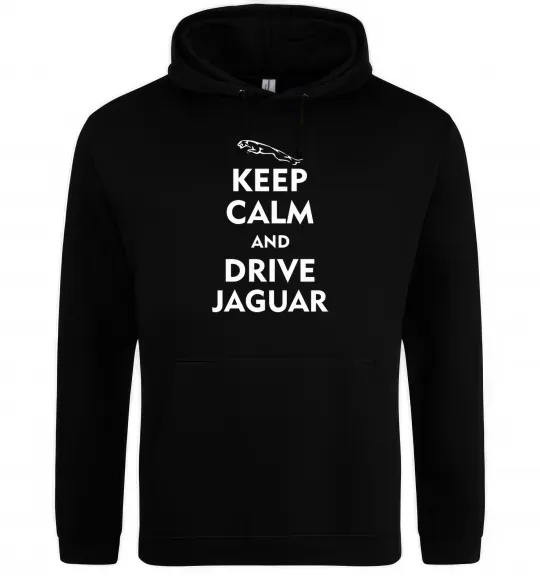 Чоловіча толстовка (худі) Drive Jaguar Чорний фото