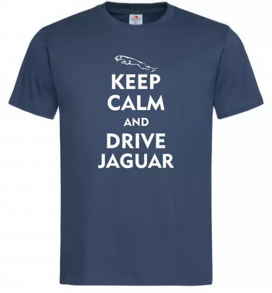 Чоловіча футболка Drive Jaguar Темно-синій фото
