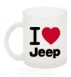 Чашка стеклянная I Love Jeep Фроузен фото