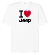 Футболка Оверсайз I Love Jeep Білий фото