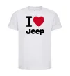 Детская футболка I Love Jeep Белый фото