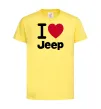 Детская футболка I Love Jeep Лимонный фото