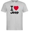 Мужская футболка I Love Jeep Серый Мужская футболка I Love Jeep Серый фото