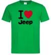 Мужская футболка I Love Jeep Зеленый Мужская футболка I Love Jeep Зеленый фото