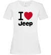Жіноча футболка I Love Jeep Білий Жіноча футболка I Love Jeep Білий фото