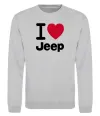 Світшот I Love Jeep Сірий меланж фото