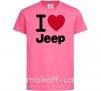 Дитяча футболка I Love Jeep Яскраво-рожевий фото