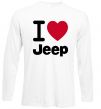 Лонгслів I Love Jeep Білий фото