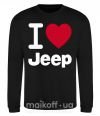 Свитшот I Love Jeep Черный фото