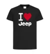 Детская футболка I Love Jeep Черный фото