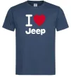 Мужская футболка I Love Jeep Темно-синий Мужская футболка I Love Jeep Темно-синий фото