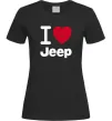 Жіноча футболка I Love Jeep Чорний Жіноча футболка I Love Jeep Чорний фото