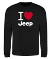 Світшот I Love Jeep Чорний фото