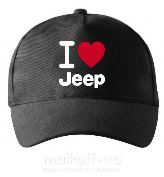 Кепка I Love Jeep Черный фото