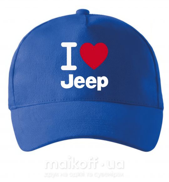 Кепка I Love Jeep Ярко-синий фото