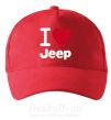 Кепка I Love Jeep Красный фото