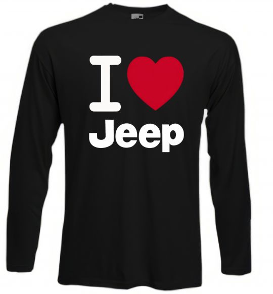 Лонгслів I Love Jeep Чорний фото