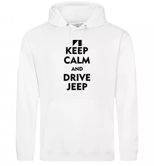 Мужская толстовка (худи) Drive Jeep Белый фото