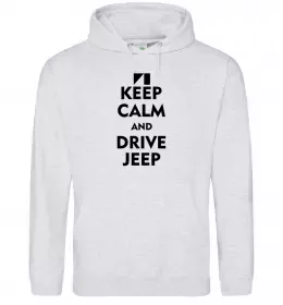 Мужская толстовка (худи) Drive Jeep Серый меланж фото