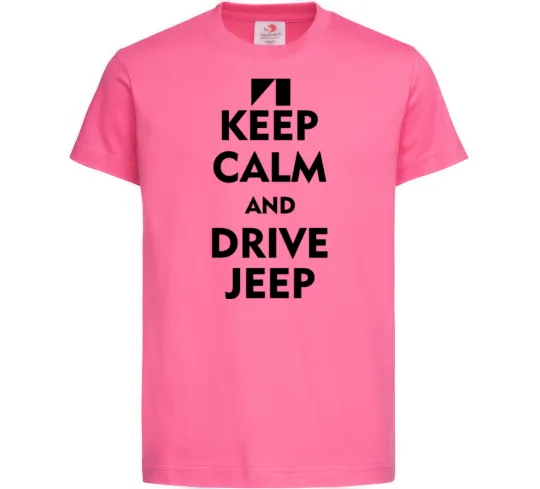 Детская футболка Drive Jeep Ярко-розовый фото