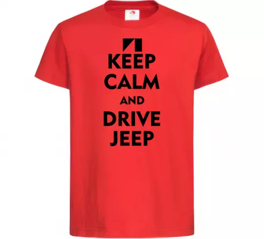 Детская футболка Drive Jeep Красный фото
