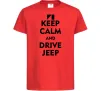 Детская футболка Drive Jeep Красный Детская футболка Drive Jeep Красный фото