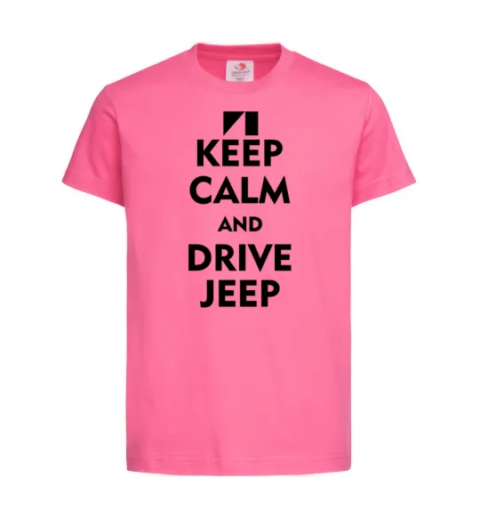 Дитяча футболка Drive Jeep Яскраво-рожевий фото