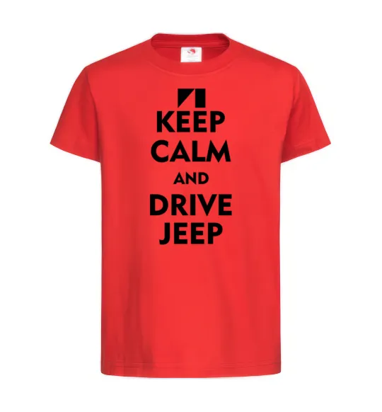Дитяча футболка Drive Jeep Червоний фото