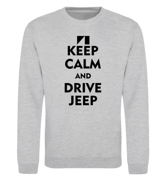 Свитшот Drive Jeep Серый меланж фото