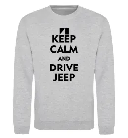 Свитшот Drive Jeep Серый меланж фото