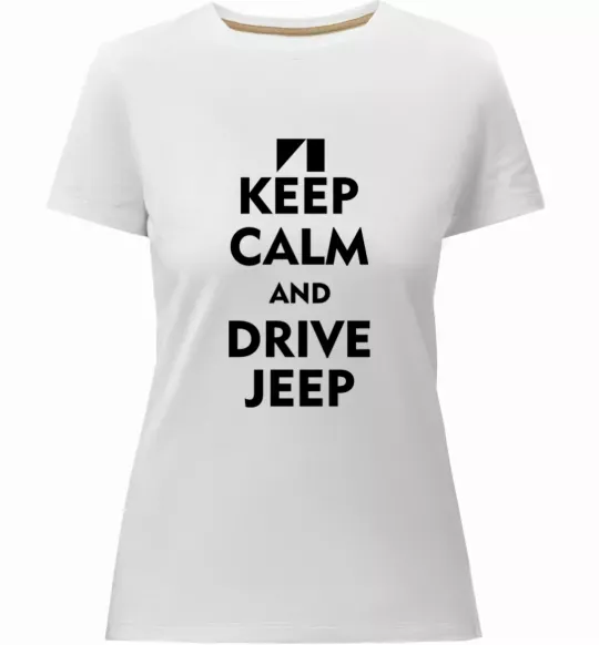 Жіноча преміум футболка Drive Jeep Білий фото