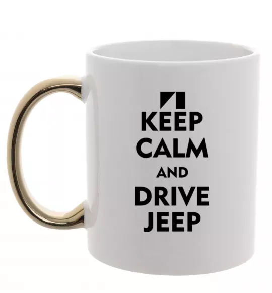 Чашка с цветной ручкой Drive Jeep Золото фото
