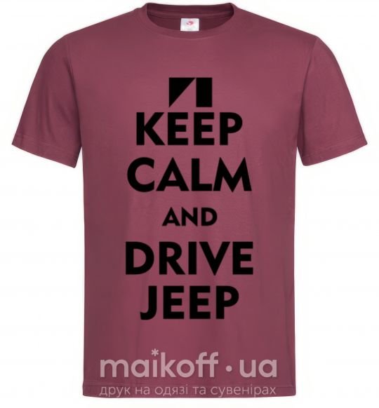 Мужская футболка Drive Jeep Бордовый фото