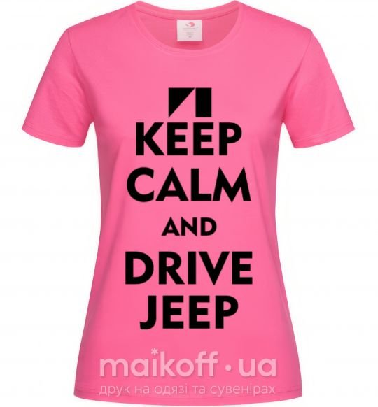 Женская футболка Drive Jeep Ярко-розовый фото