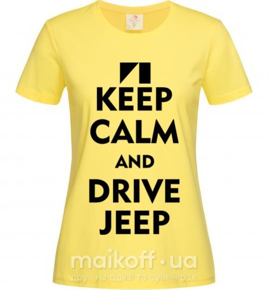 Жіноча футболка Drive Jeep Лимонний фото