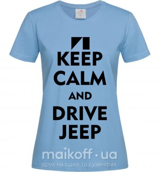 Жіноча футболка Drive Jeep Блакитний фото